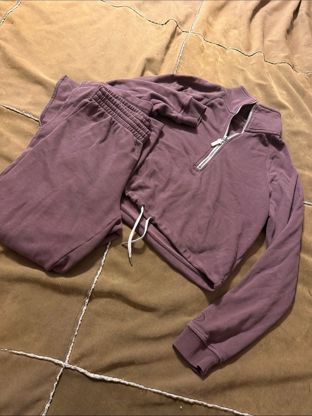 Vuori Dusty purple Half-Zip Pullover & Joggers Set